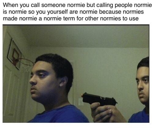 Hình ảnh minh họa về một người có vẻ ngoài và sở thích phổ biến, được coi là "normie" trong xã hội