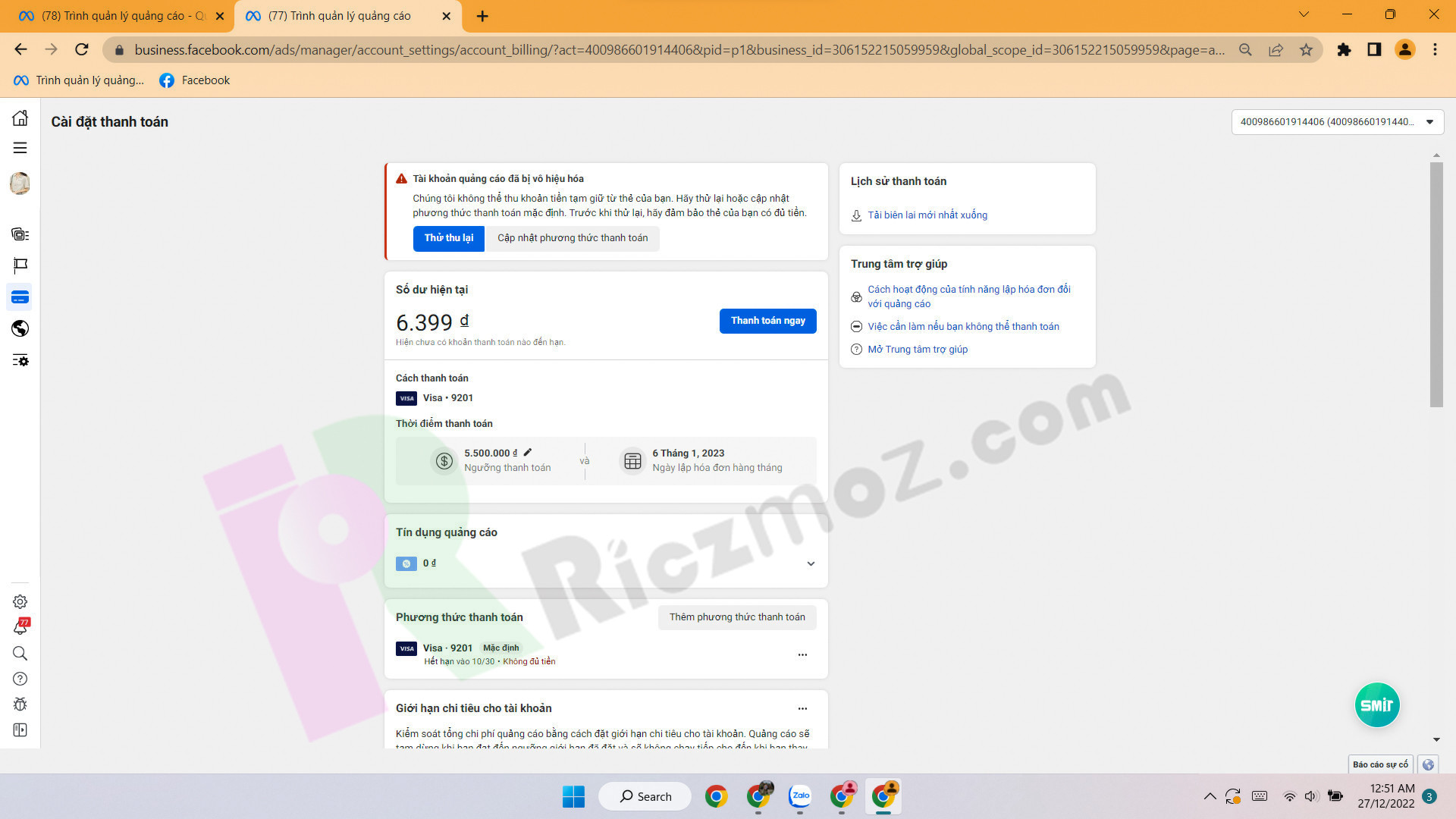 Hold tiền là gì trên Facebook Ads