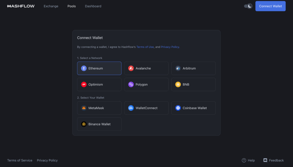 Các chain trên Hashflow.