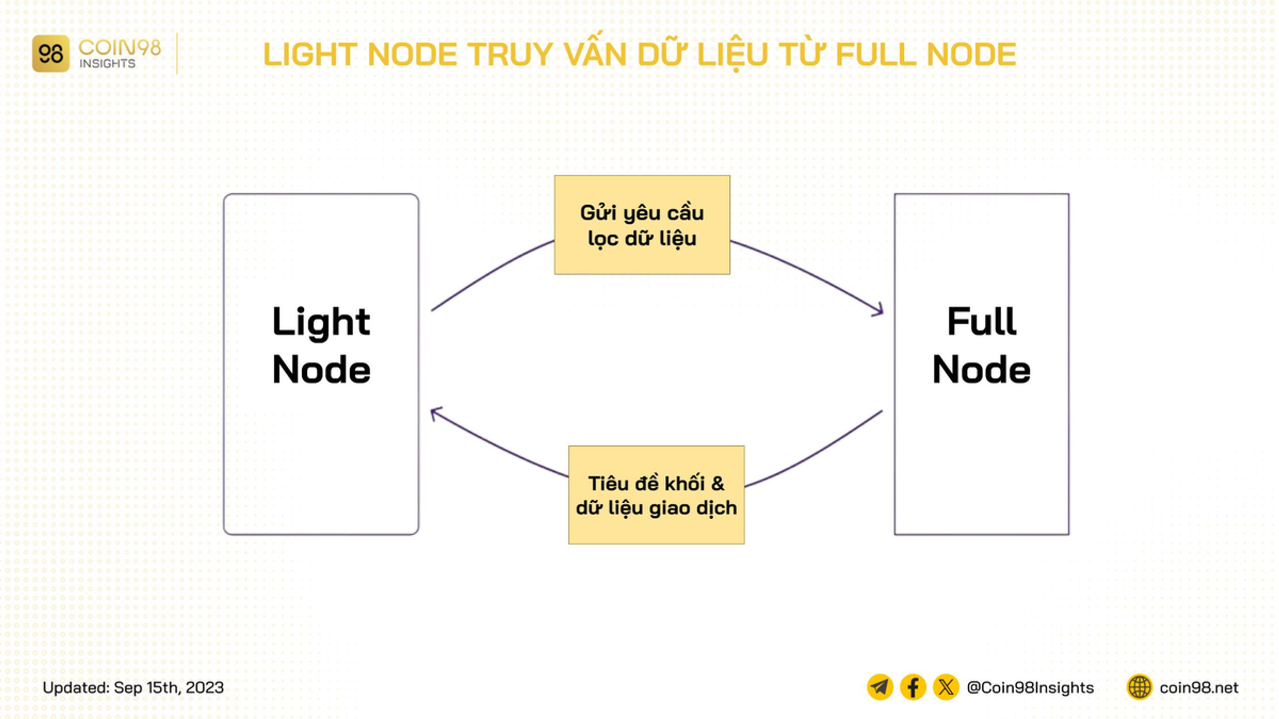Light node blockchain