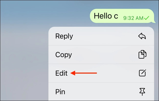 Ảnh chụp màn hình giao diện hộp thoại tin nhắn trên Telegram, hiển thị các tùy chọn như trả lời, sao chép, chỉnh sửa, ghim tin nhắn